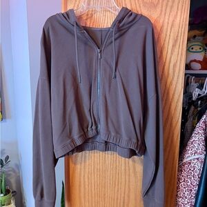 Target Taupe Casual Hoodie
